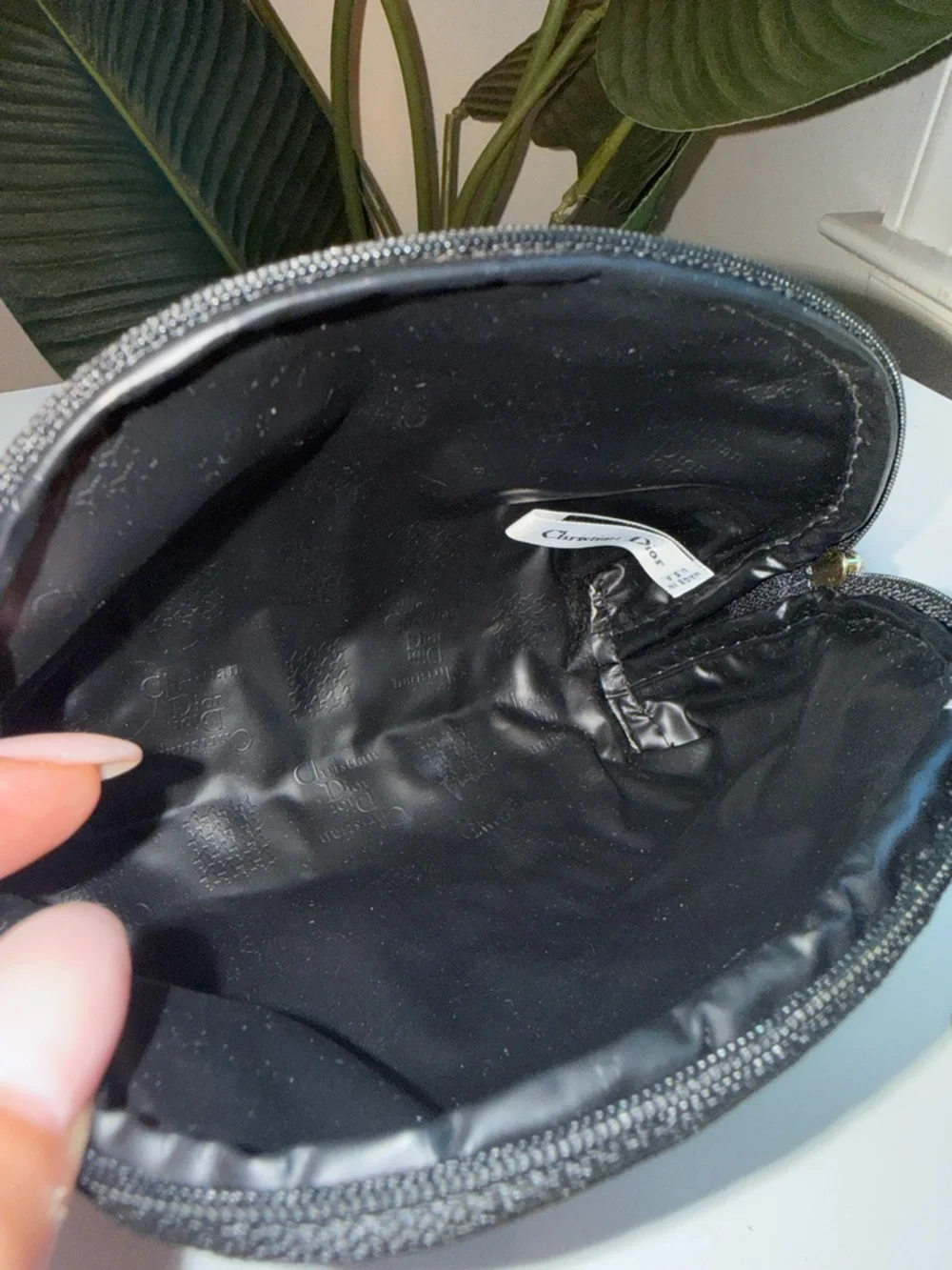 Christian Dior ‘Leopard Velvet Pouch’